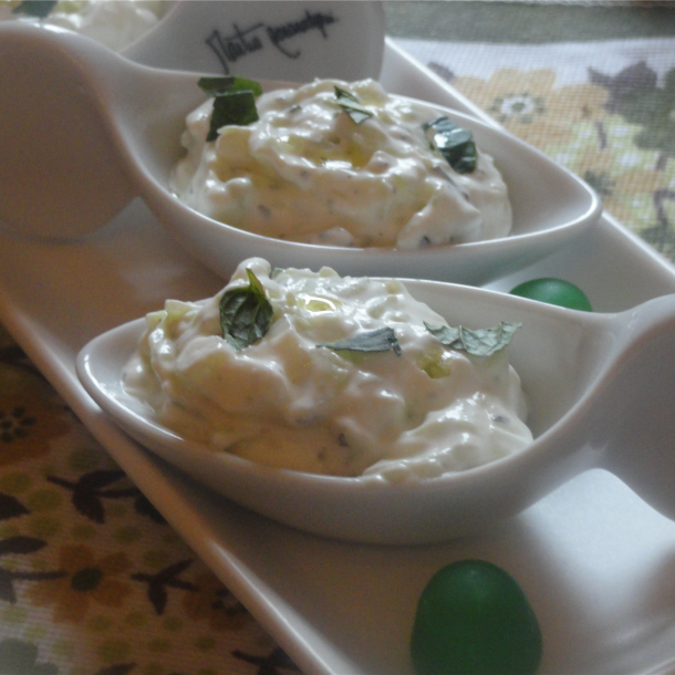 Cuillères apéritives de Tzakziki