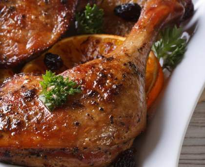 Cuisse de canard à l'orientale