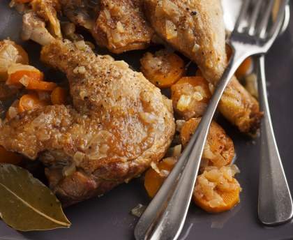 Cuisse de canard confite au cidre