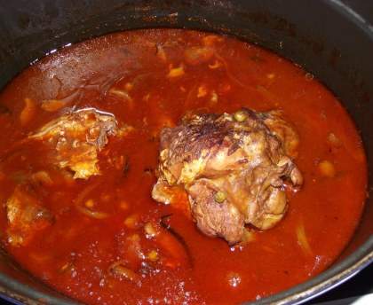 Cuisse de dinde aux épices et legumes