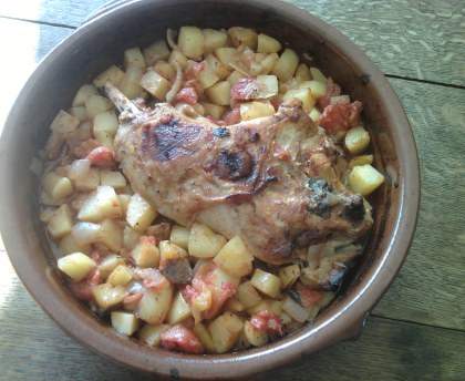 Cuisse de dinde rôtie 
