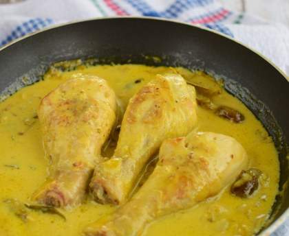 Cuisse de poulet au curry au four facile