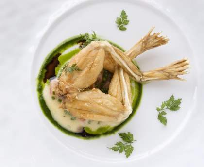 Cuisses de grenouilles à la crème 