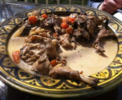 Cuisses de lapin à la crème fraîche de ma maman