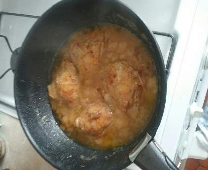 Cuisses de poulet au cidre