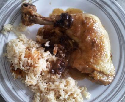 Cuisses de poulet aux pruneaux