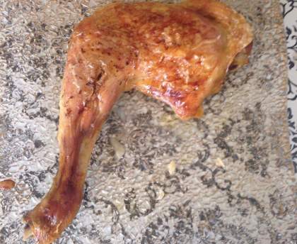 Cuisses de poulet, citron et ail