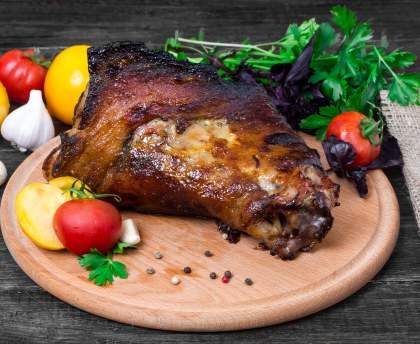 Cuissot de sanglier d'Obélix au four