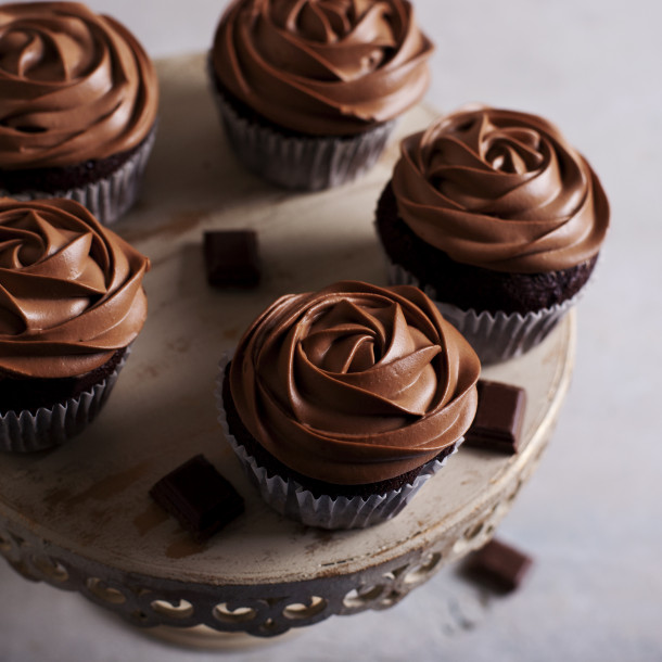 cupcakes au chocolat et crème au beurre