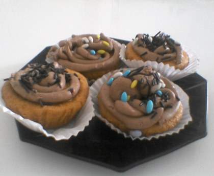 Cupcakes avec crème au chocolat