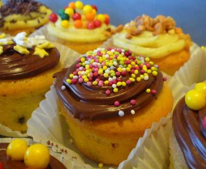 Cupcakes Pépites de Chocolat  Glaçage Nutella et Crème au beurre vanillée