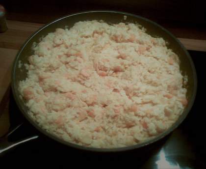 Curry de crevettes aux 2 pommes
