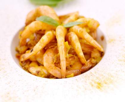 Curry de crevettes (Sud de l'Inde)