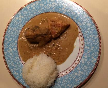 Curry de lotte au lait de coco rapide