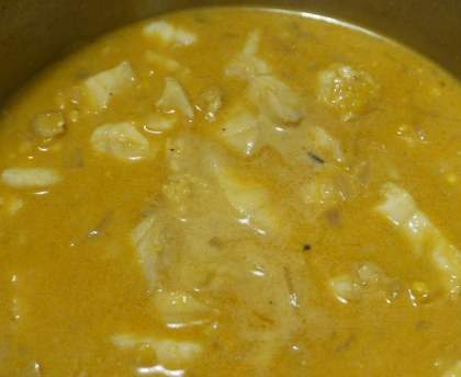 Curry de poisson et riz parfumé