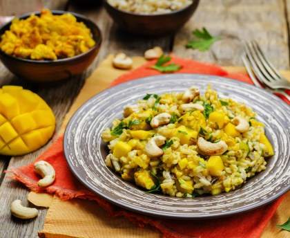 Curry de poulet aux mangues