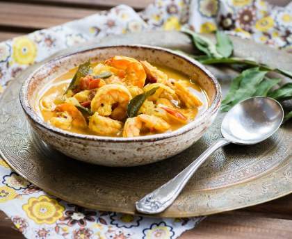 Curry thaï aux crevettes