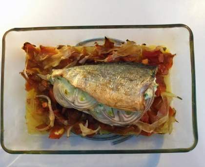 Daurade royale fourrée au fromage frais