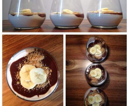 Délice à la banane en verrine
