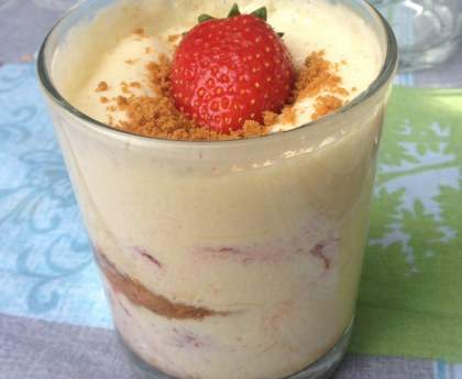 délice de mascarpone aux fraises