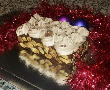 Délice de Noël aux deux chocolats 