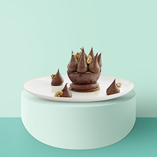 Demi-Sphère glacée tout en chocolat 