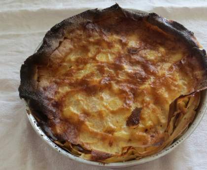 dessert de brick aux pommes et poires