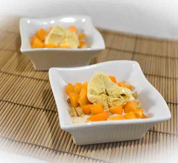 Dessert gourmand abricot & turron