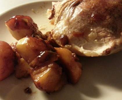 Dinde oignons pommes de terre 