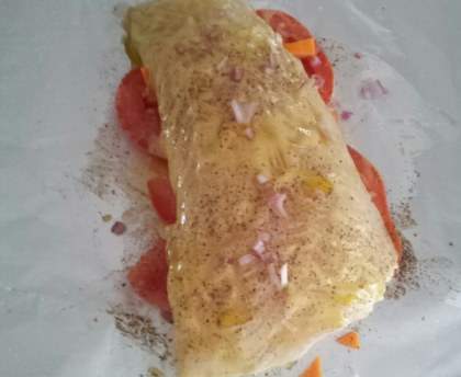 Dos de cabillaud en papillote