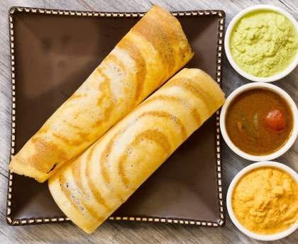 Dosa (crêpe d'Inde du sud)