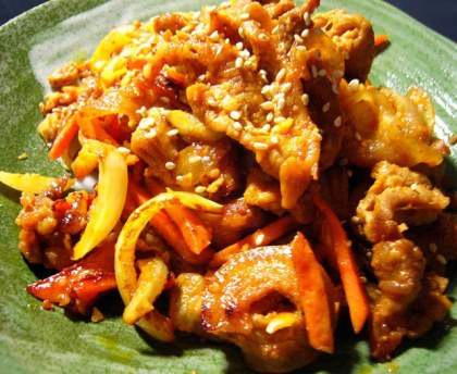 Dwaeji Bulgogi (barbecue de porc coréen)