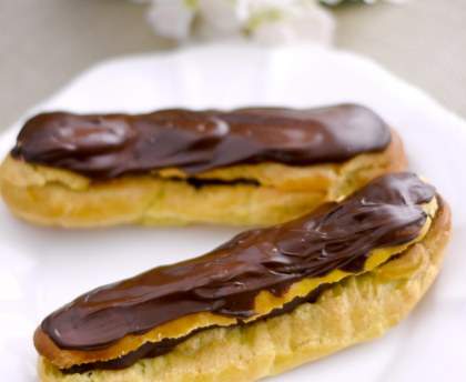 Eclairs au chocolat (rapide)