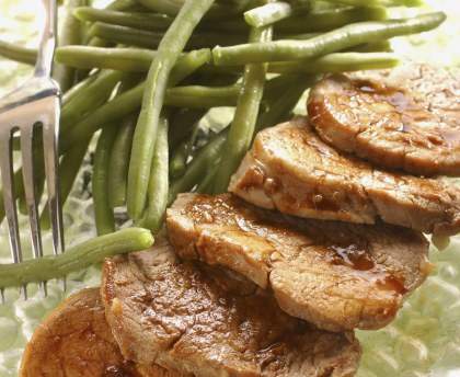 Emincé de porc au miel