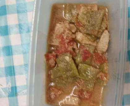 Emincé de porc et cocos plats