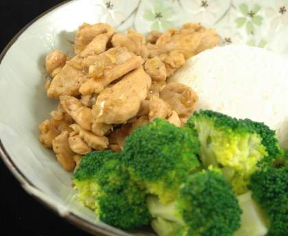 Emincé de poulet aux épices et au miel