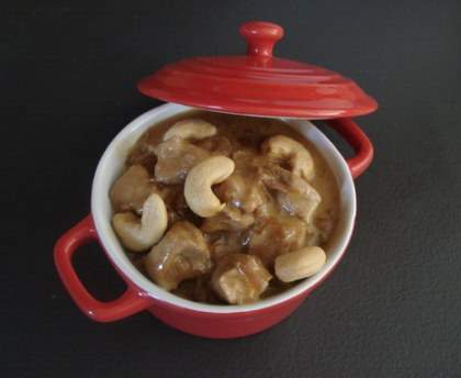 Emincé de veau à la noix de cajou
