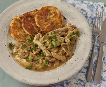 Emincé de veau à la zürichoise