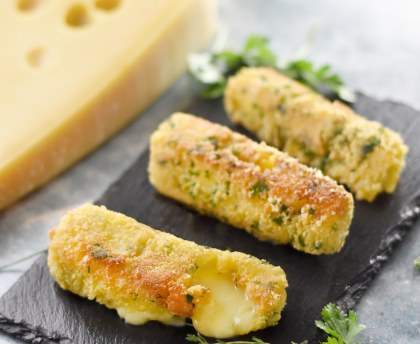 Emmental de Savoie pané aux herbes