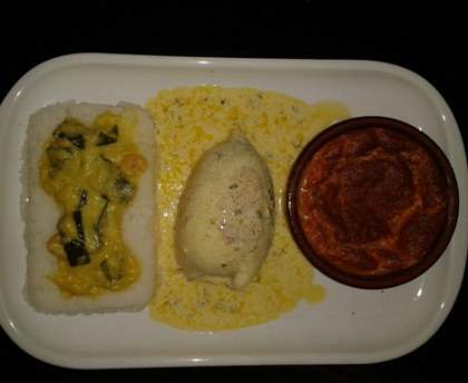 Encornet farci aux courgettes