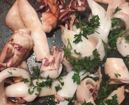 Encornets à la plancha façon mama