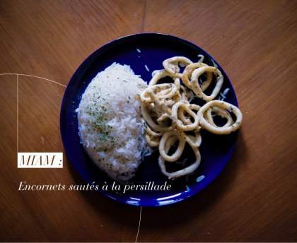 Encornets sautés à la persillade