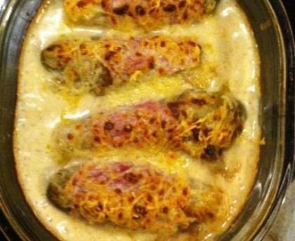 Endives au jambon, roquefort et noix