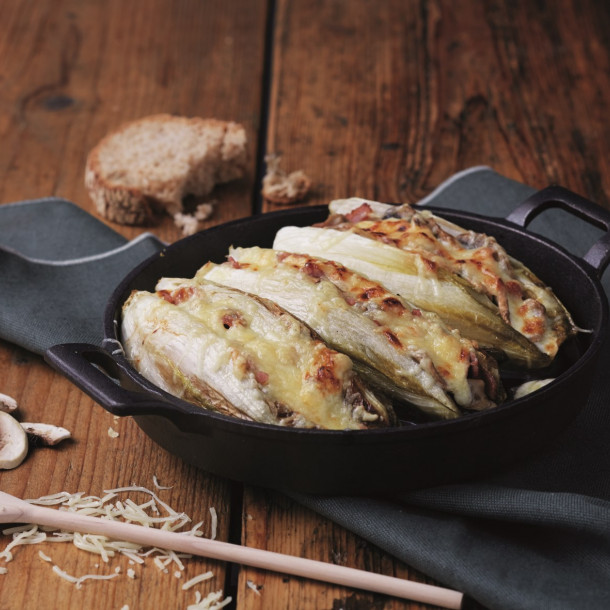 Endives farcies aux champignons