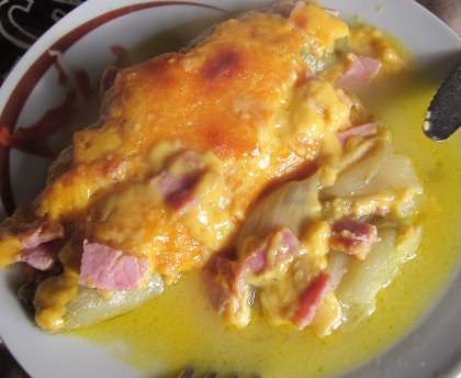 Endives gratinées au cheddar