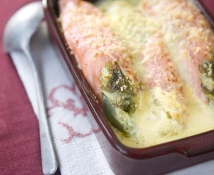 Endives gratinées au saumon fumé