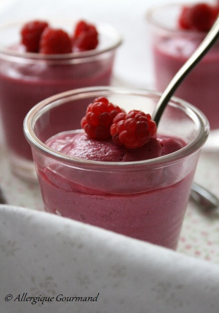 Entremet framboises-tofu soyeux, bio