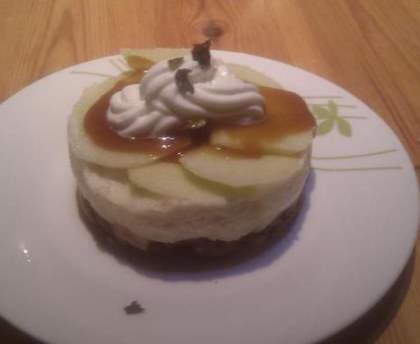 Entremet mousse de pomme