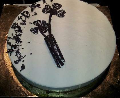 Entremet poire, craquant speculoos