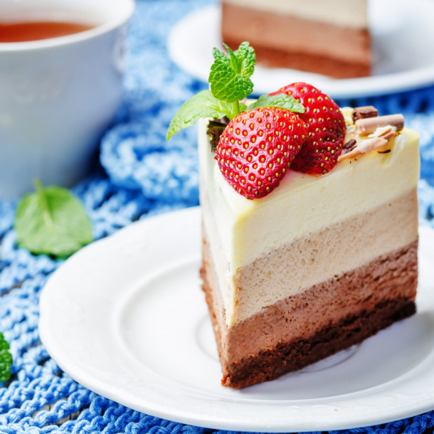 Entremets aux trois chocolats